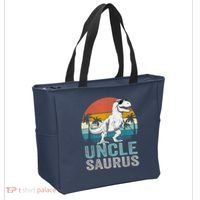 Unclesaurus T Rex Dinosaur Uncle Saurus Family Matching Tote Bag thumb 2