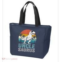 Unclesaurus T Rex Dinosaur Uncle Saurus Family Matching Tote Bag thumb 3