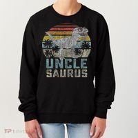 Unclesaurus T Rex Dinosaur Uncle Saurus Family Matching Women's Sweatshirt thumb 0