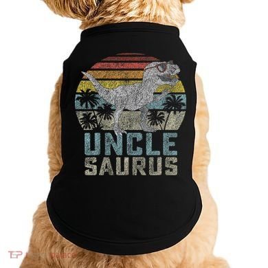 Unclesaurus T Rex Dinosaur Uncle Saurus Family Matching Doggie Tank