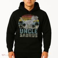 Unclesaurus T Rex Dinosaur Uncle Saurus Family Matching Hoodie thumb 2
