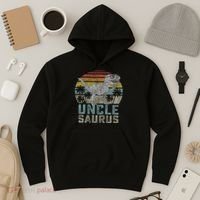 Unclesaurus T Rex Dinosaur Uncle Saurus Family Matching Hoodie thumb 3