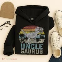 Unclesaurus T Rex Dinosaur Uncle Saurus Family Matching Hoodie thumb 4