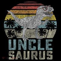 Unclesaurus T Rex Dinosaur Uncle Saurus Family Matching Long Sleeve Shirt thumb 2