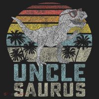 Unclesaurus T Rex Dinosaur Uncle Saurus Family Matching Beanie thumb 2