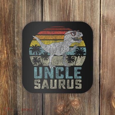 Unclesaurus T Rex Dinosaur Uncle Saurus Family Matching Coaster