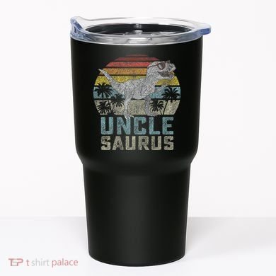 Unclesaurus T Rex Dinosaur Uncle Saurus Family Matching Tumbler