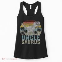 Unclesaurus T Rex Dinosaur Uncle Saurus Family Matching Women's Tank Top thumb 0