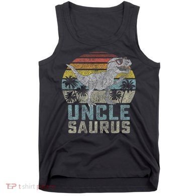 Unclesaurus T Rex Dinosaur Uncle Saurus Family Matching Tank Top