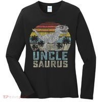 Unclesaurus T Rex Dinosaur Uncle Saurus Family Matching Women's Long Sleeve Shirt thumb 0