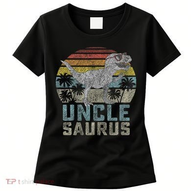 Unclesaurus T Rex Dinosaur Uncle Saurus Family Matching Women's T-Shirt