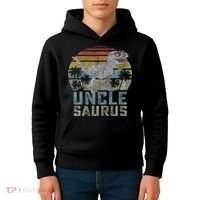 Unclesaurus T Rex Dinosaur Uncle Saurus Family Matching Kids Hoodie thumb 4