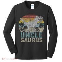 Unclesaurus T Rex Dinosaur Uncle Saurus Family Matching Kids Long Sleeve Shirt thumb 0