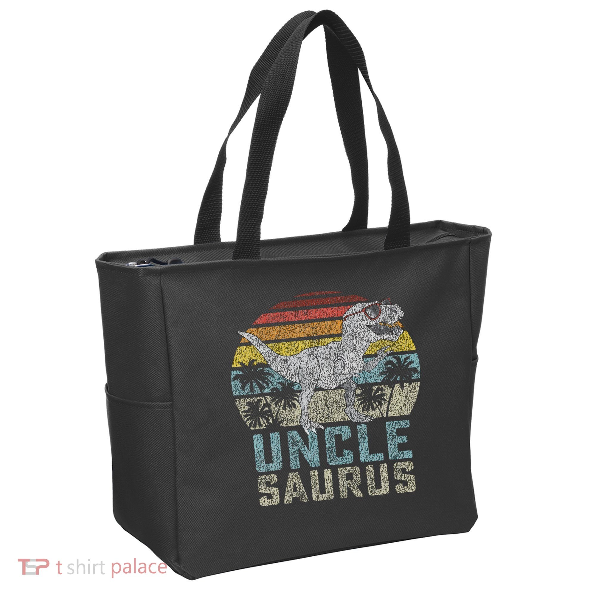 Unclesaurus T Rex Dinosaur Uncle Saurus Family Matching Tote Bag