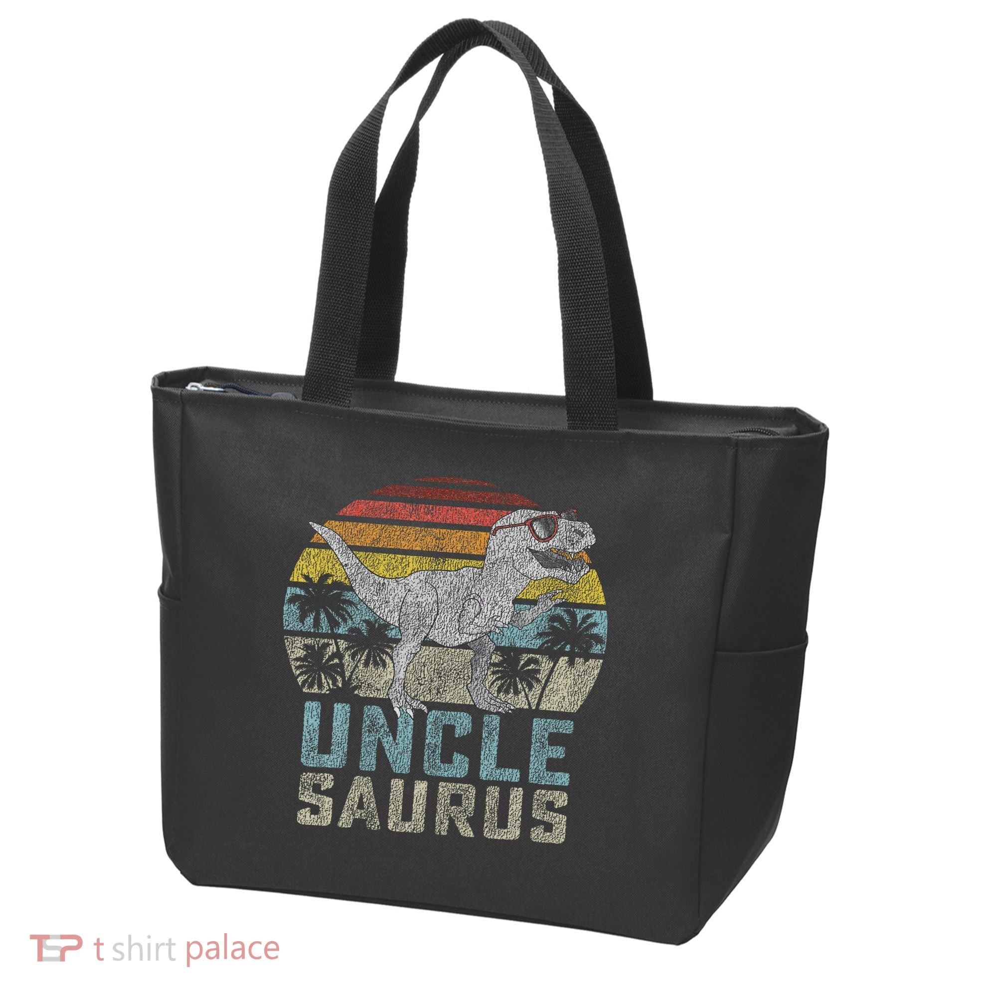 Unclesaurus T Rex Dinosaur Uncle Saurus Family Matching Tote Bag