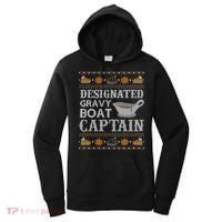 Ugly Thanksgiving Sweater Gravy Boat Captain Gift Women's Hoodie thumb 0