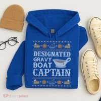 Ugly Thanksgiving Sweater Gravy Boat Captain Gift Hoodie thumb 4