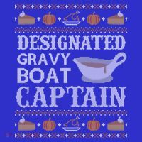 Ugly Thanksgiving Sweater Gravy Boat Captain Gift Sweatshirt thumb 3