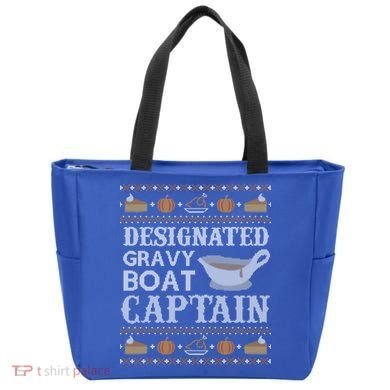 Ugly Thanksgiving Sweater Gravy Boat Captain Gift Tote Bag