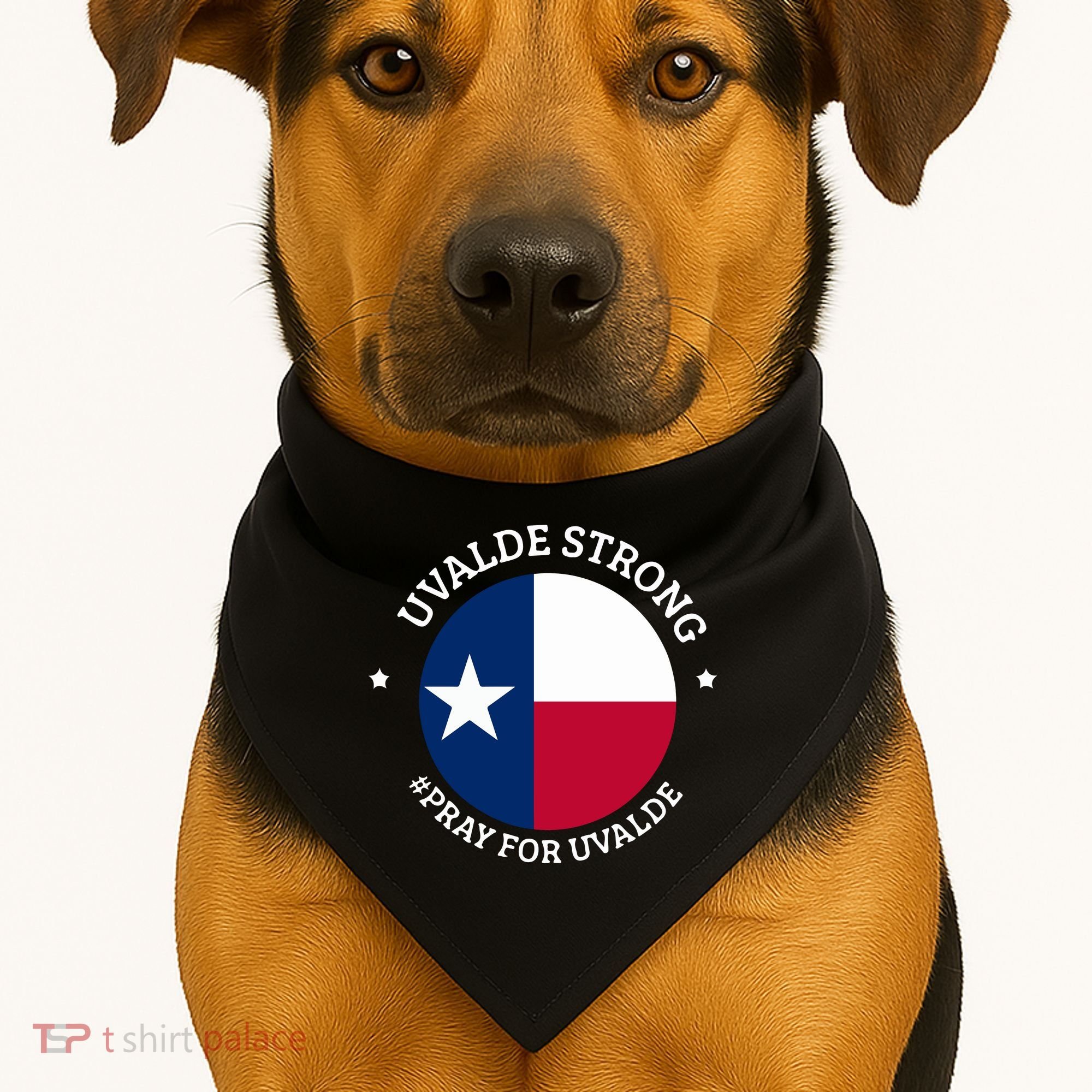 Uvalde Texas Strong Protect Kids Not Guns USA-Made Doggie Bandana