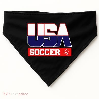 Usa Team Soccer American USA-Made Doggie Bandana
