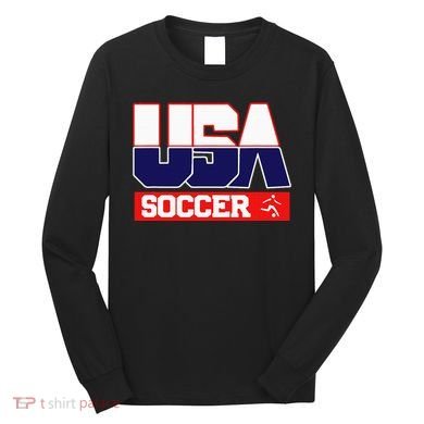 Usa Team Soccer American Long Sleeve Shirt
