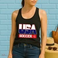 Usa Team Soccer American Women's Tank Top thumb 2