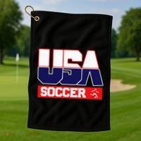 Usa Team Soccer American Golf Towel thumb 1