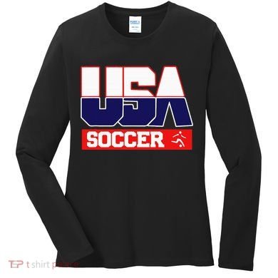 Usa Team Soccer American Women's Long Sleeve Shirt