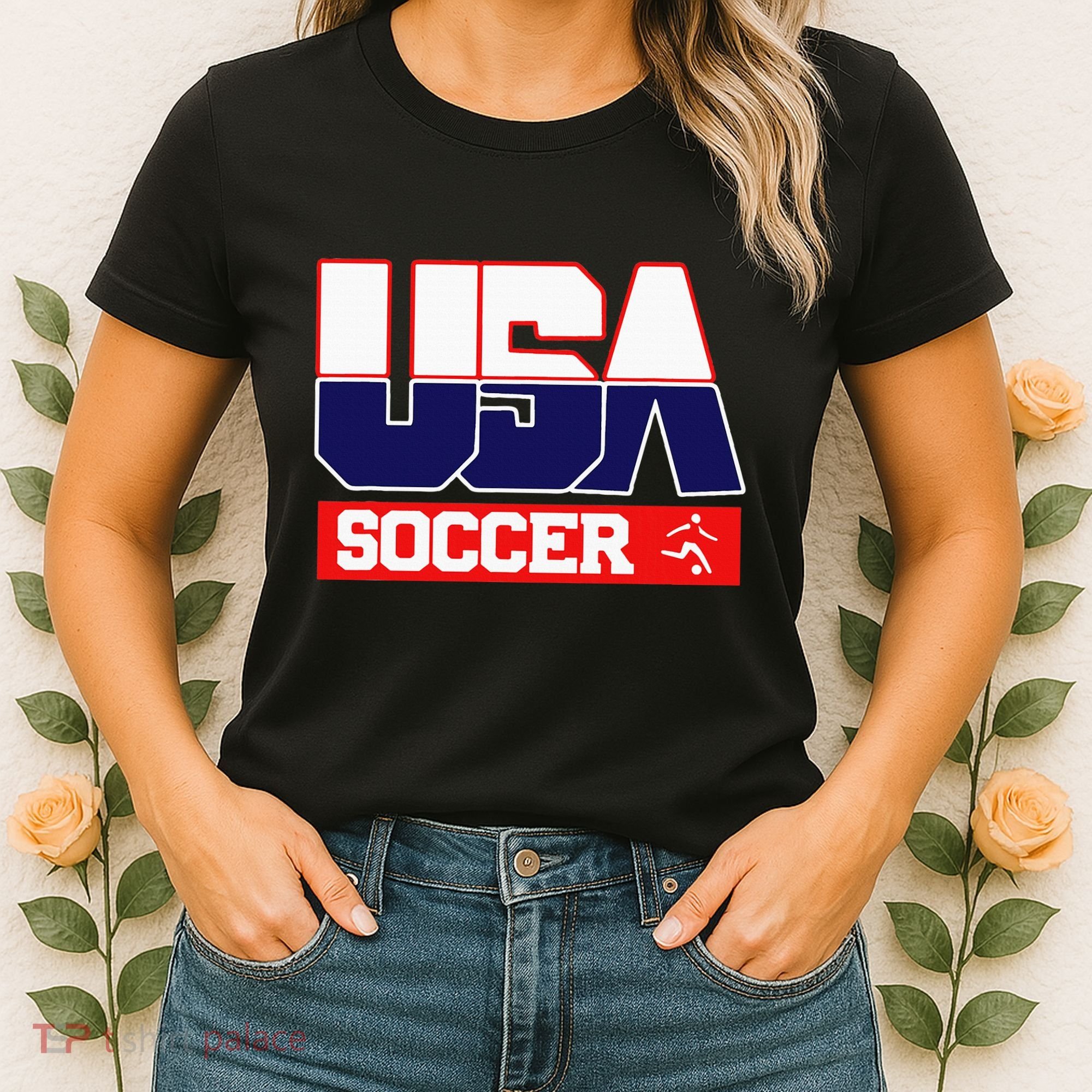 Usa Team Soccer American Women's T-Shirt