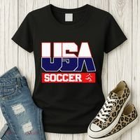 Usa Team Soccer American Women's T-Shirt thumb 3