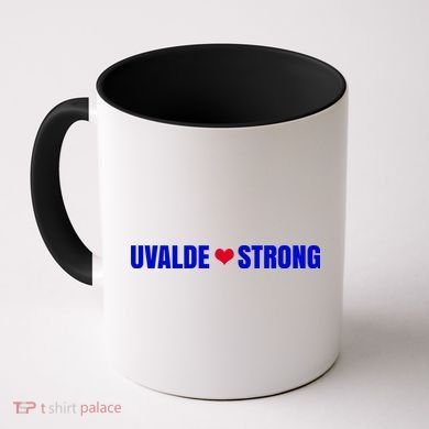 Uvalde Texas Strong Heart Coffee Mug