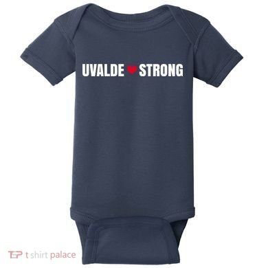 Uvalde Texas Strong Heart Baby Bodysuit