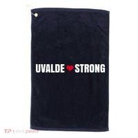 Uvalde Texas Strong Heart Golf Towel thumb 0