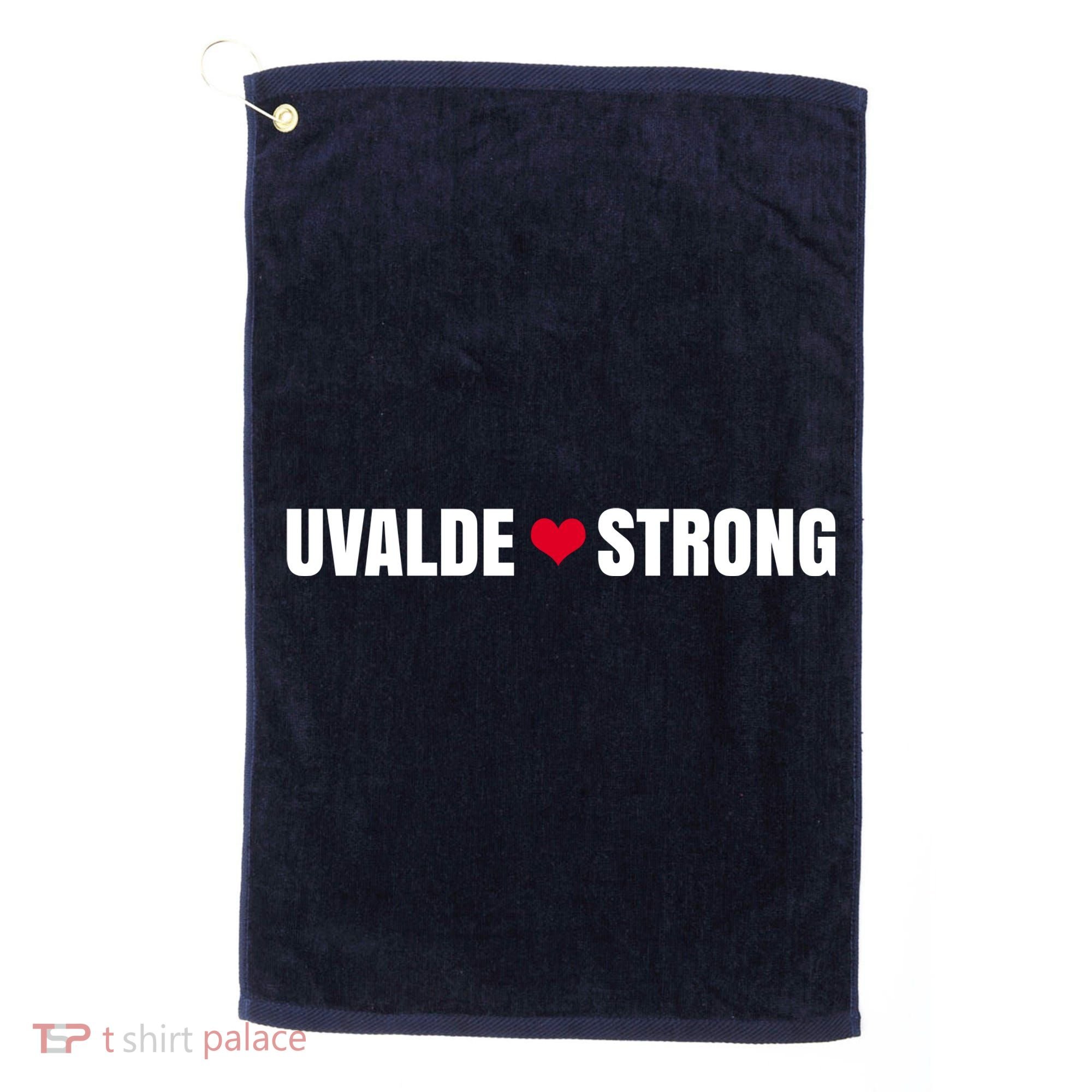 Uvalde Texas Strong Heart Golf Towel