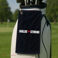 Uvalde Texas Strong Heart Golf Towel thumb 2
