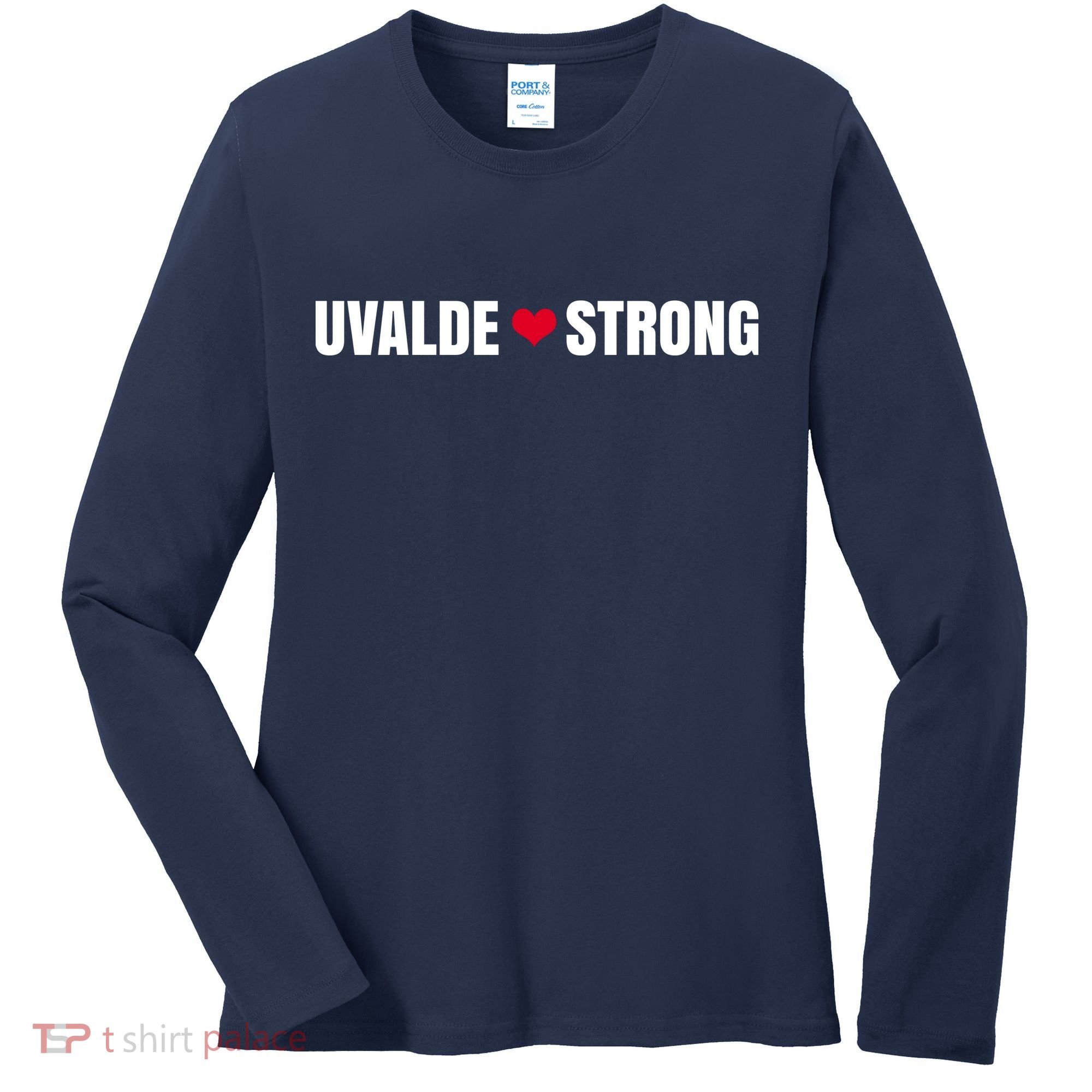 Uvalde Texas Strong Heart Women's Long Sleeve Shirt