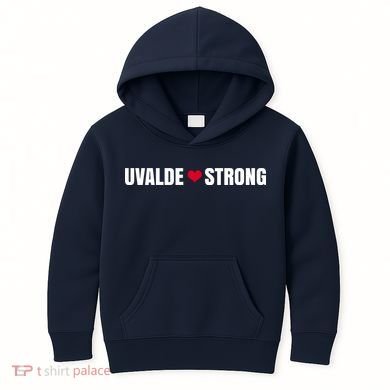 Uvalde Texas Strong Heart Kids Hoodie