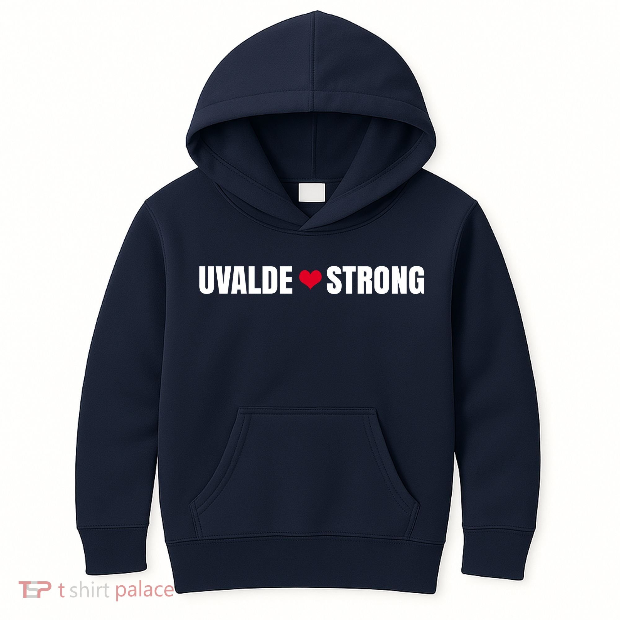 Uvalde Texas Strong Heart Kids Hoodie