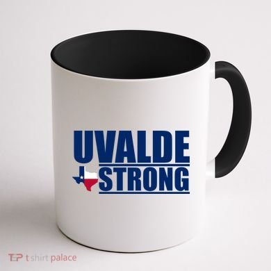 Uvalde Texas Strong Coffee Mug back