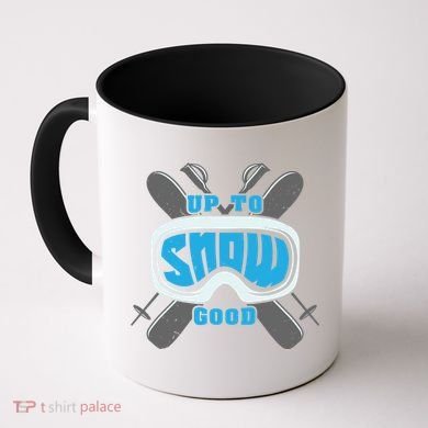 Up To Snow Good Skiing Funny Ski Funny Gift Coffee Mug