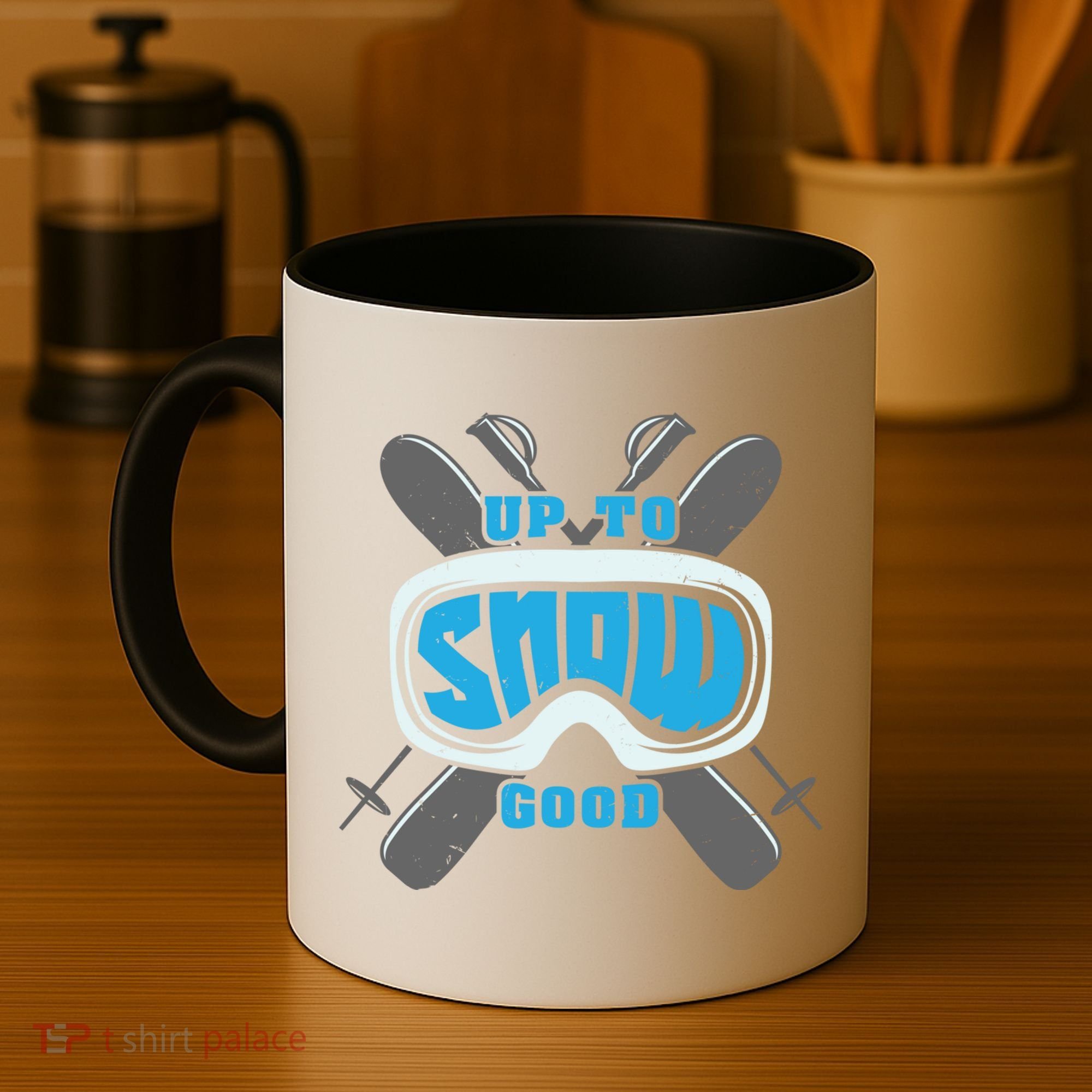 Up To Snow Good Skiing Funny Ski Funny Gift Coffee Mug