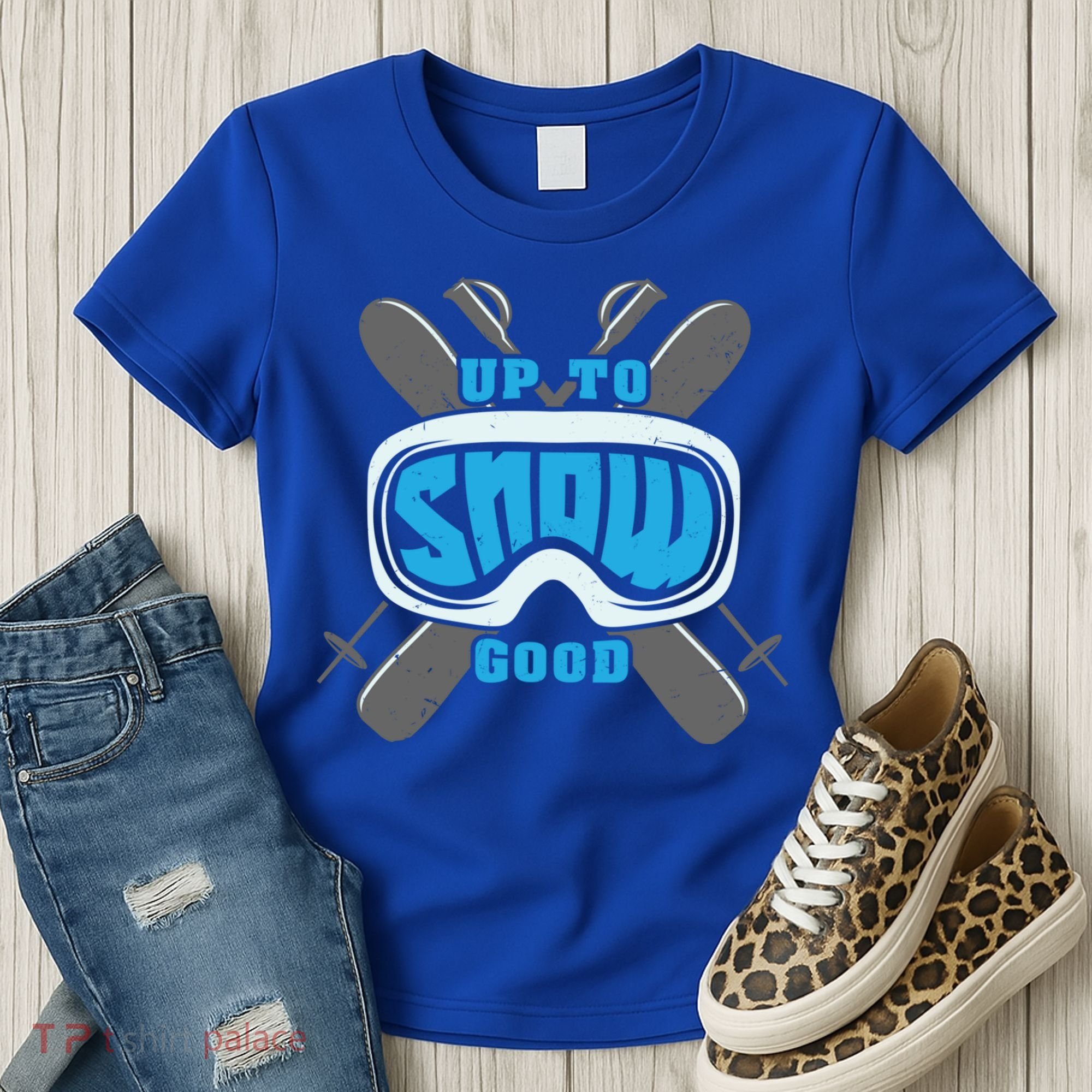 Up To Snow Good Skiing Funny Ski Funny Gift Women's T-Shirt