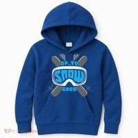 Up To Snow Good Skiing Funny Ski Funny Gift Kids Hoodie thumb 0