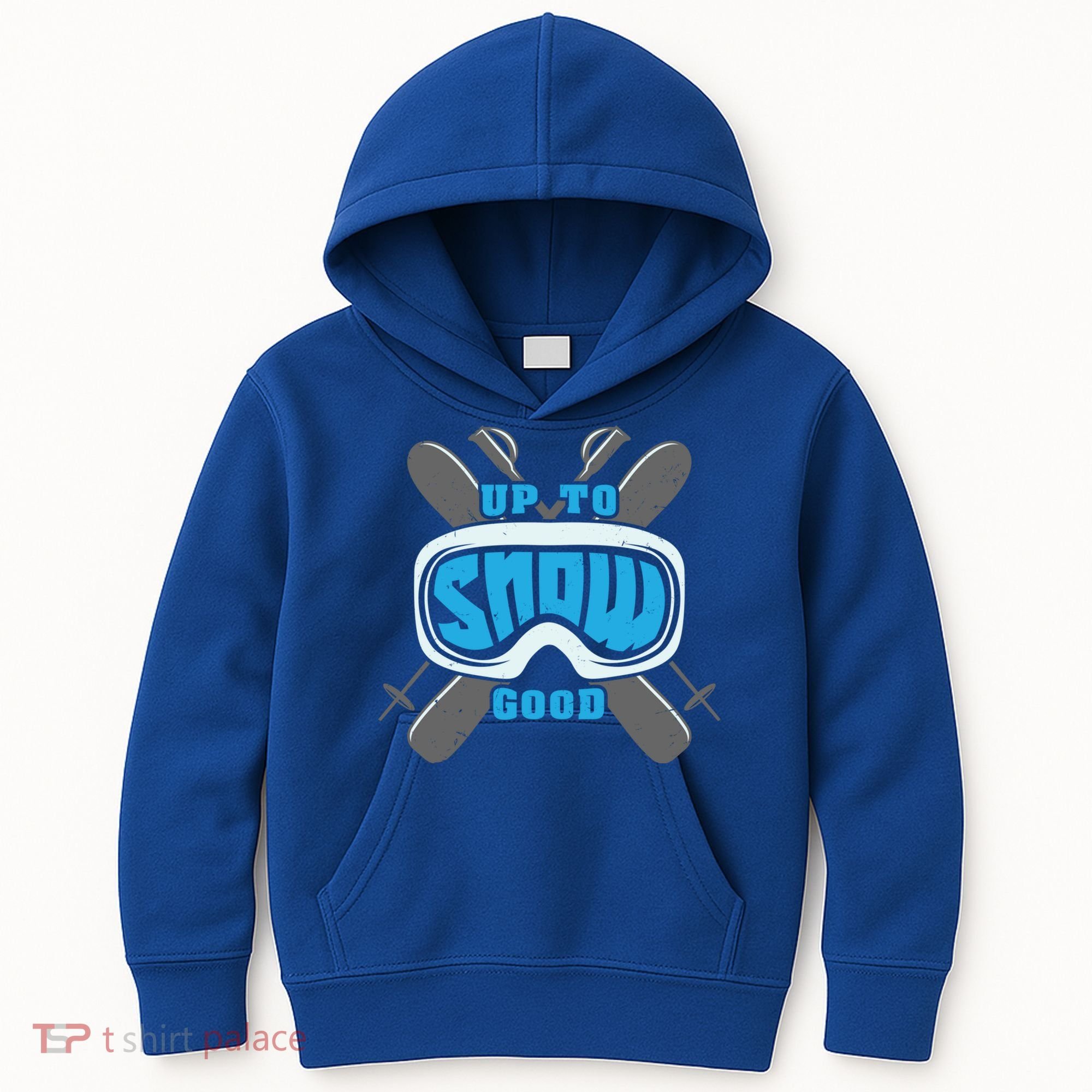 Up To Snow Good Skiing Funny Ski Funny Gift Kids Hoodie