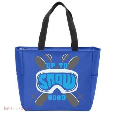 Up To Snow Good Skiing Funny Ski Funny Gift Tote Bag