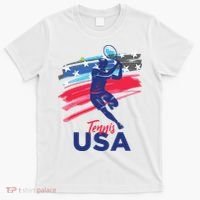 USA Tennis Support The Team Shirts USA Tennis Lover T-Shirt thumb 0