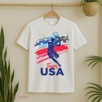 USA Tennis Support The Team Shirts USA Tennis Lover T-Shirt thumb 2