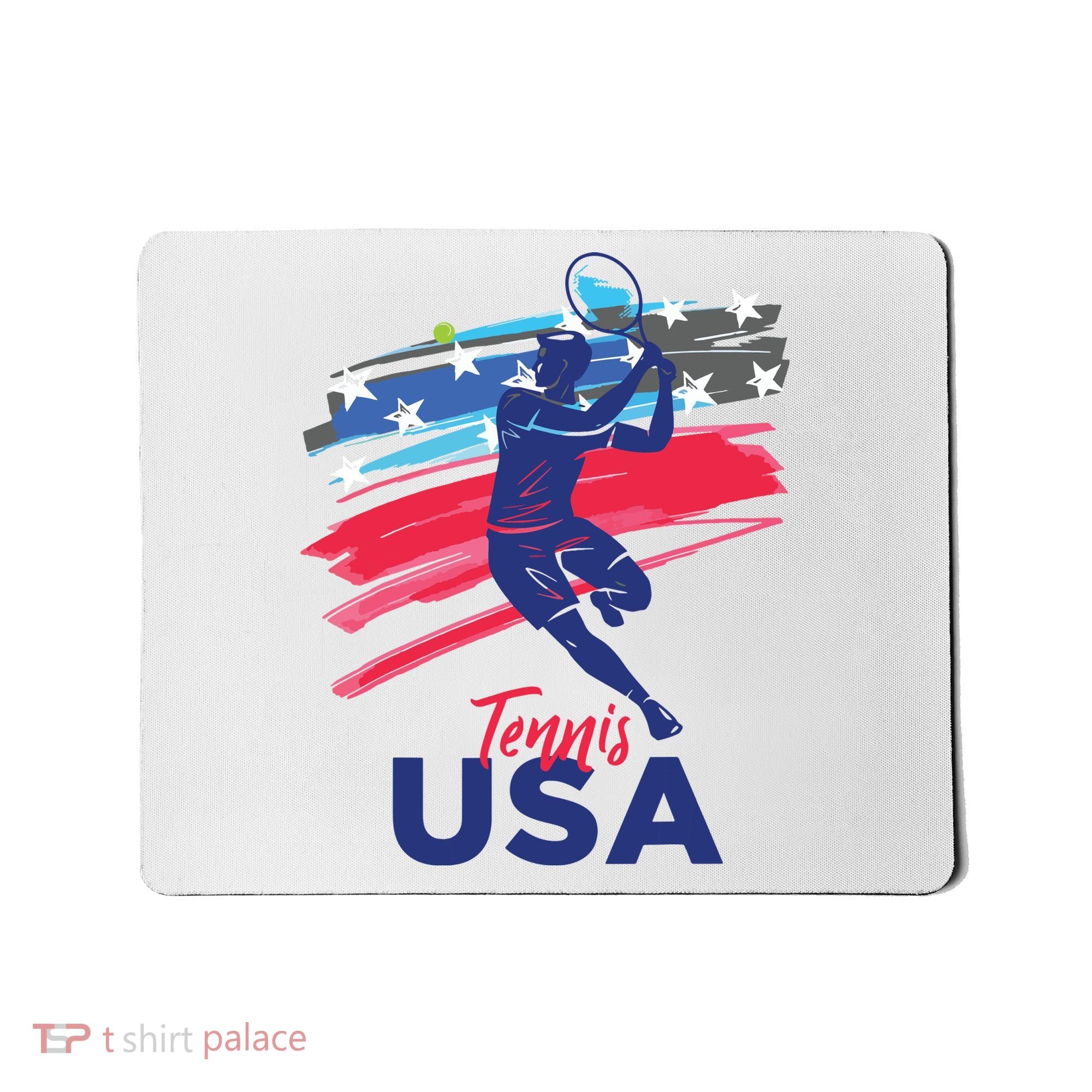 USA Tennis Support The Team Shirts USA Tennis Lover Mousepad