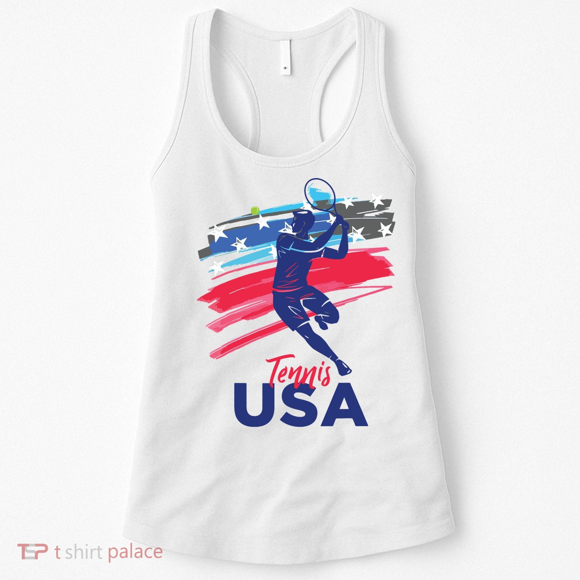 USA Tennis Support The Team Shirts USA Tennis Lover Women's Tank Top